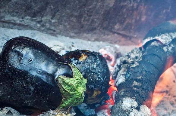 eggplant in the fire