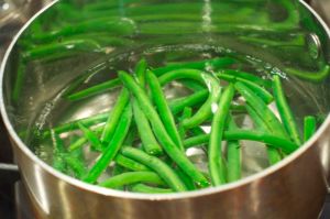 blanching beans
