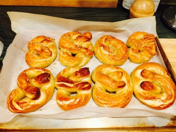 Alton Brown's homemade soft pretzels